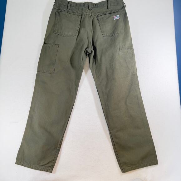 Tyndale FRMC Utility Pant Men 34W 31L Army Green Flame Resistant Electric Safety - Picture 3 of 16